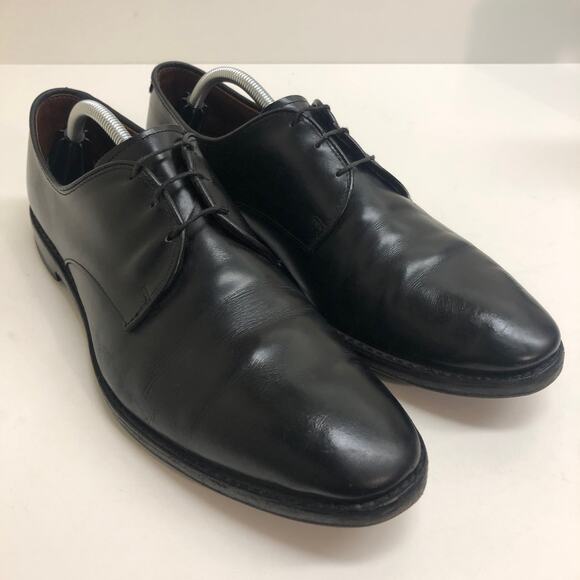 VERY GOOD Allen Edmonds Kenilworth Black Calfskin Bluchers Men's Size 12 B - Picture 2 of 16